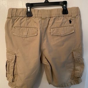 Polo Ralph Lauren ripstop cargo shorts in khaki. Big boys size 12.